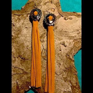 Fringe Concho Earrings